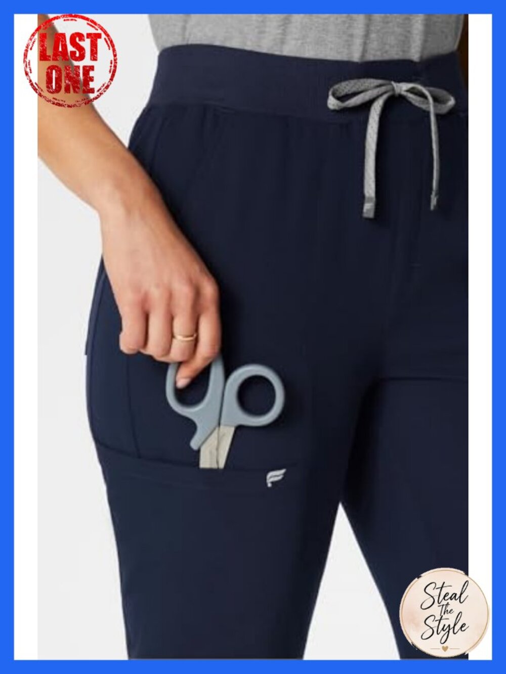 Fabletics High Rise Scrub Jogger MotionTech 4-Way Stretch Pockets - Picture 4 of 6
